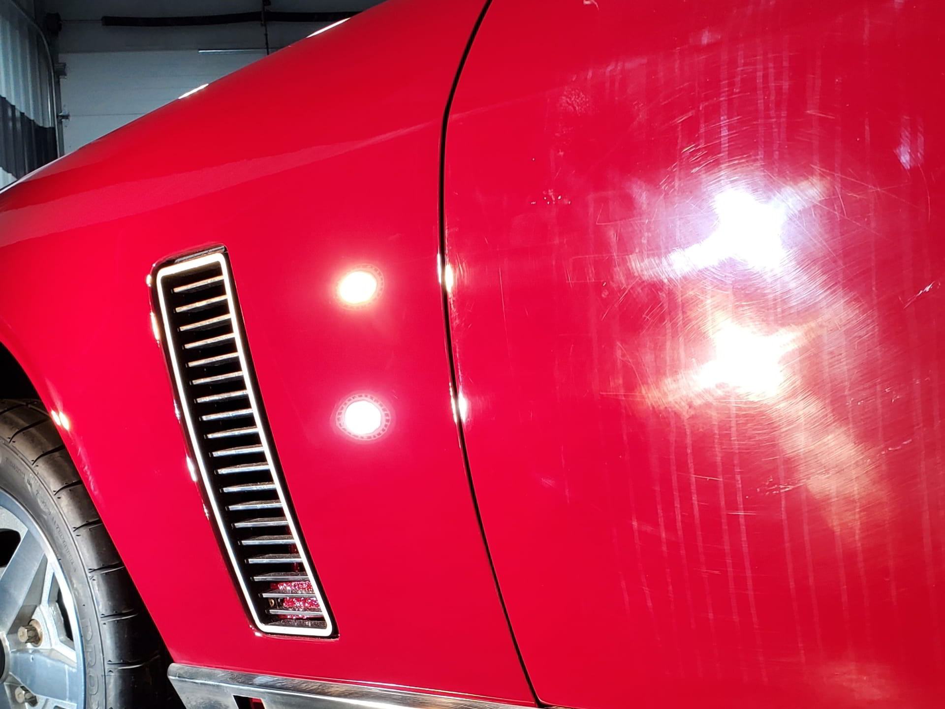 red muscle car paint correction side infinity auto styling bismarck nd